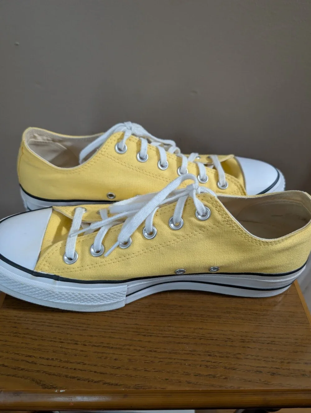 Low-top Yellow Platform Converse, Women's Size 10
